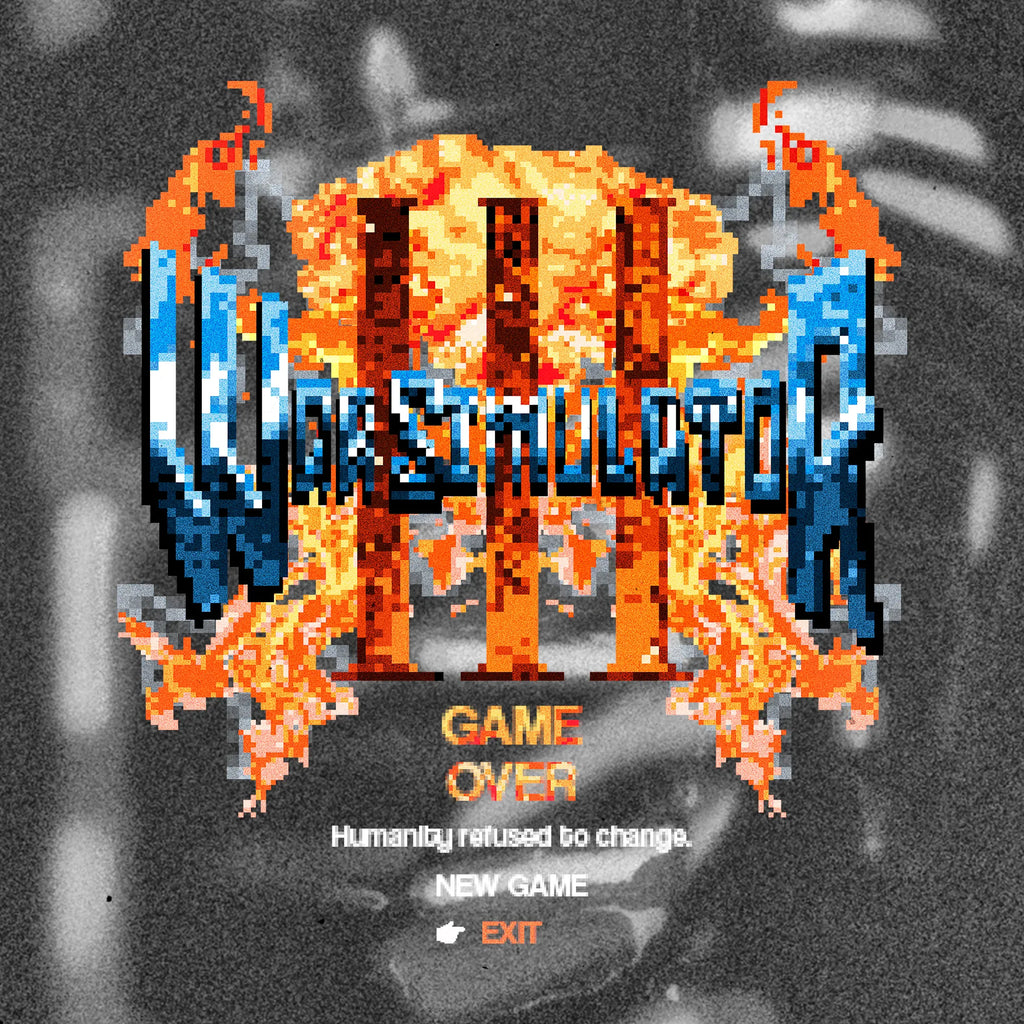  Halfcurve 'war simulator' short sleeve t-shirt design detail