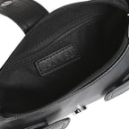  Baguette bag interior - showing black lining and main zip compartment