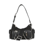  Gothic Y2K bag with the long adjustable fabric strap to wear it as a crossbody