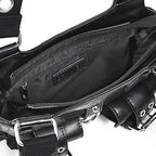  Bag interior - showing the zip pocket and two open slip compartments