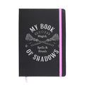 Libreta de tapa dura A5 con ilustración My Book of Shadows.