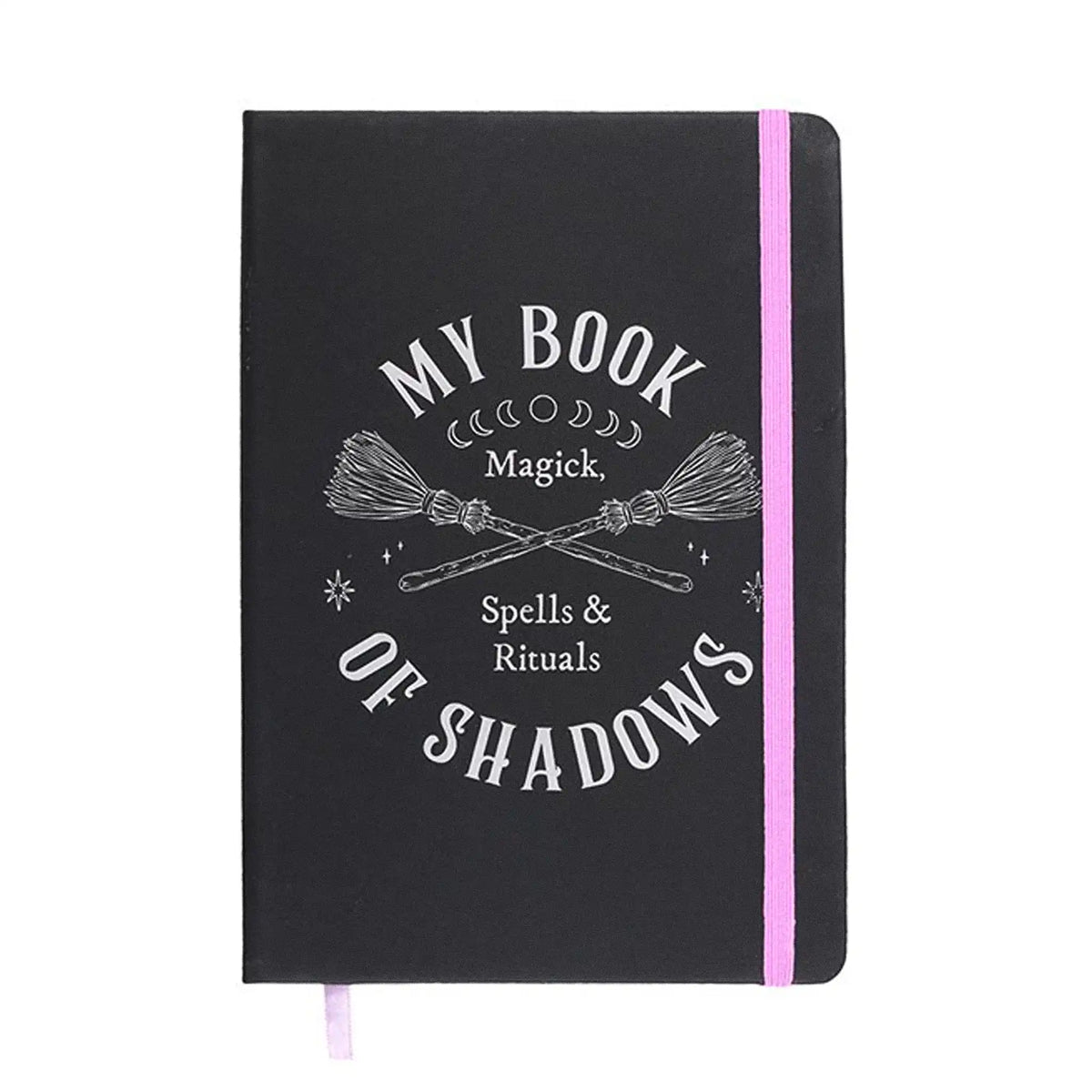 Libreta de tapa dura A5 con ilustración My Book of Shadows.