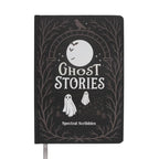 Portada de libreta A5 con diseño de fantasmas estilo spooky.