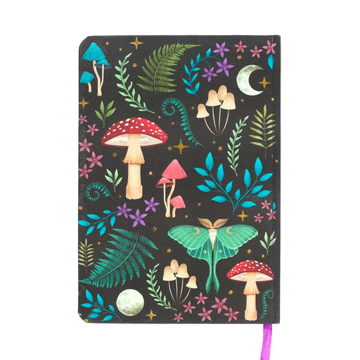 Contraportada libreta con estampado forestcore.