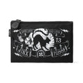  Liquorbrand Jinx Proof large makeup bag with black cat and lucky text print