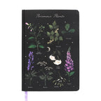 Portada de libreta a5 de tapa dura con ilustración de plantas venenosas.