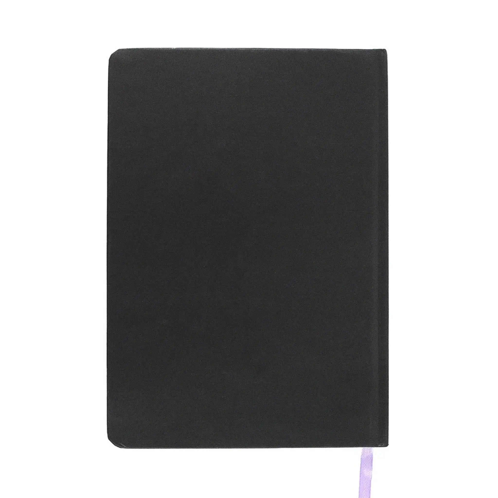 Parte posterior de libreta de plantas venenosas negra lisa.