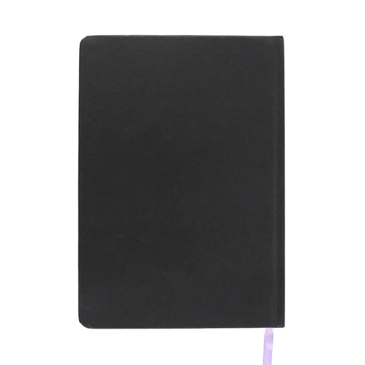 Parte posterior de libreta de plantas venenosas negra lisa.
