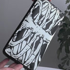 Cartera larga con cremallera y estampado de esqueleto que brilla en la oscuridad de Banned Alternative
